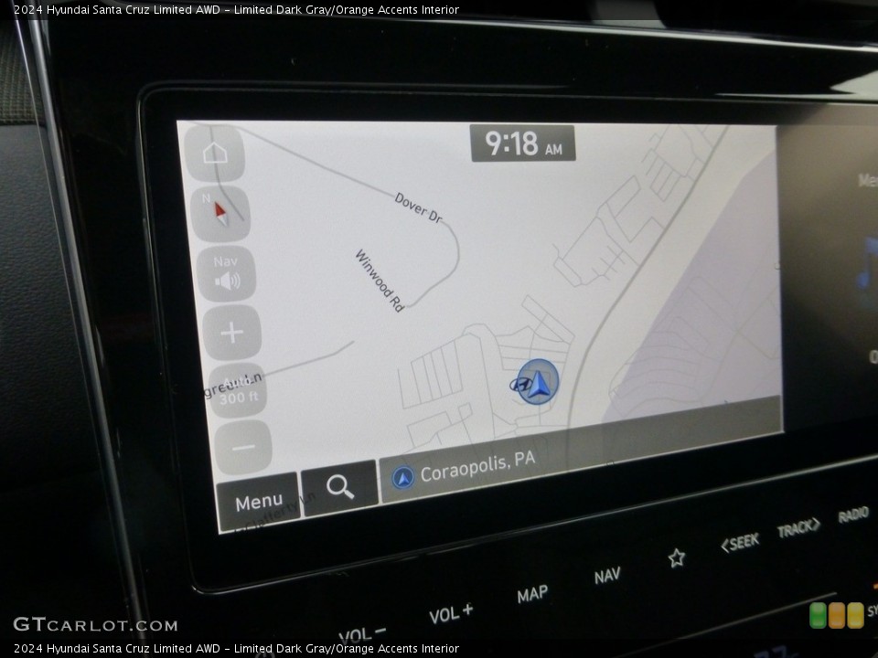 Limited Dark Gray/Orange Accents Interior Navigation for the 2024 Hyundai Santa Cruz Limited AWD #146697900
