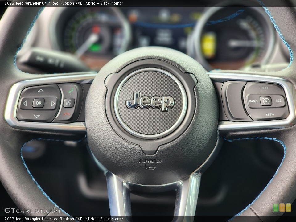 Black Interior Steering Wheel for the 2023 Jeep Wrangler Unlimited Rubicon 4XE Hybrid #146698230