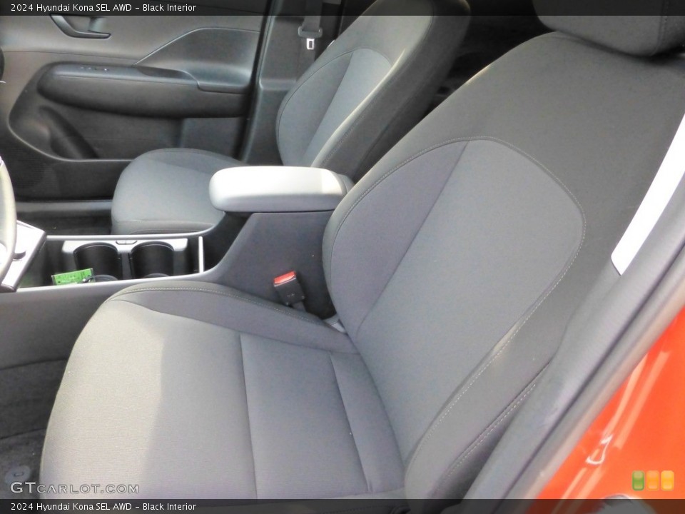 Black Interior Front Seat for the 2024 Hyundai Kona SEL AWD #146698305
