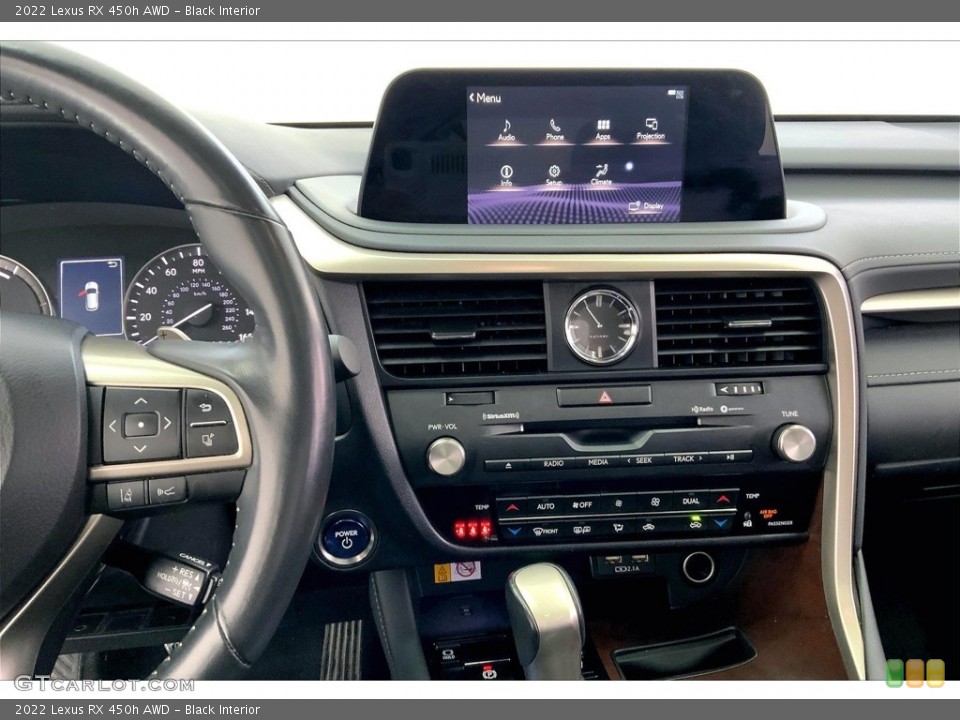 Black Interior Controls for the 2022 Lexus RX 450h AWD #146698323