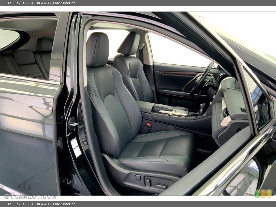 Black Interior Photo for the 2022 Lexus RX 450h AWD #146698344