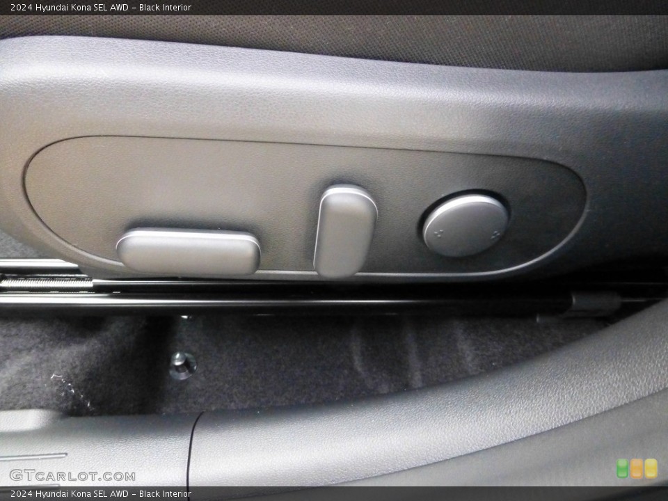 Black Interior Front Seat for the 2024 Hyundai Kona SEL AWD #146698383