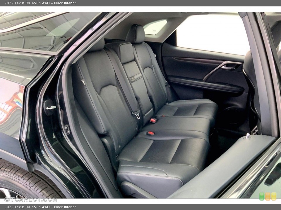 Black Interior Rear Seat for the 2022 Lexus RX 450h AWD #146698656