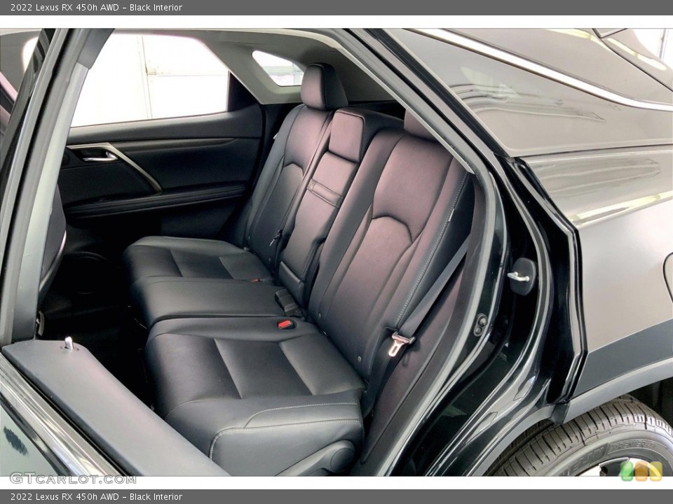 Black Interior Rear Seat for the 2022 Lexus RX 450h AWD #146698680