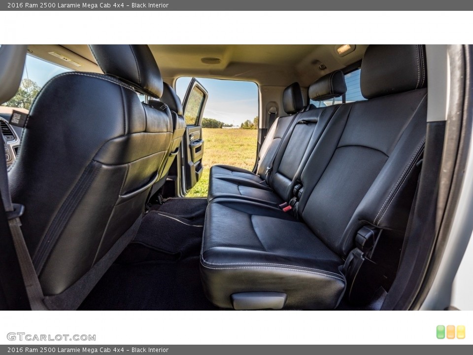 Black Interior Rear Seat for the 2016 Ram 2500 Laramie Mega Cab 4x4 #146698712