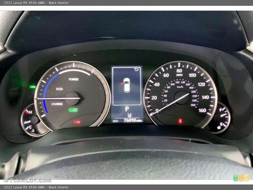 Black Interior Gauges for the 2022 Lexus RX 450h AWD #146698767