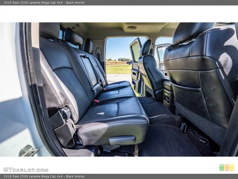 Black Interior Rear Seat for the 2016 Ram 2500 Laramie Mega Cab 4x4 #146698770