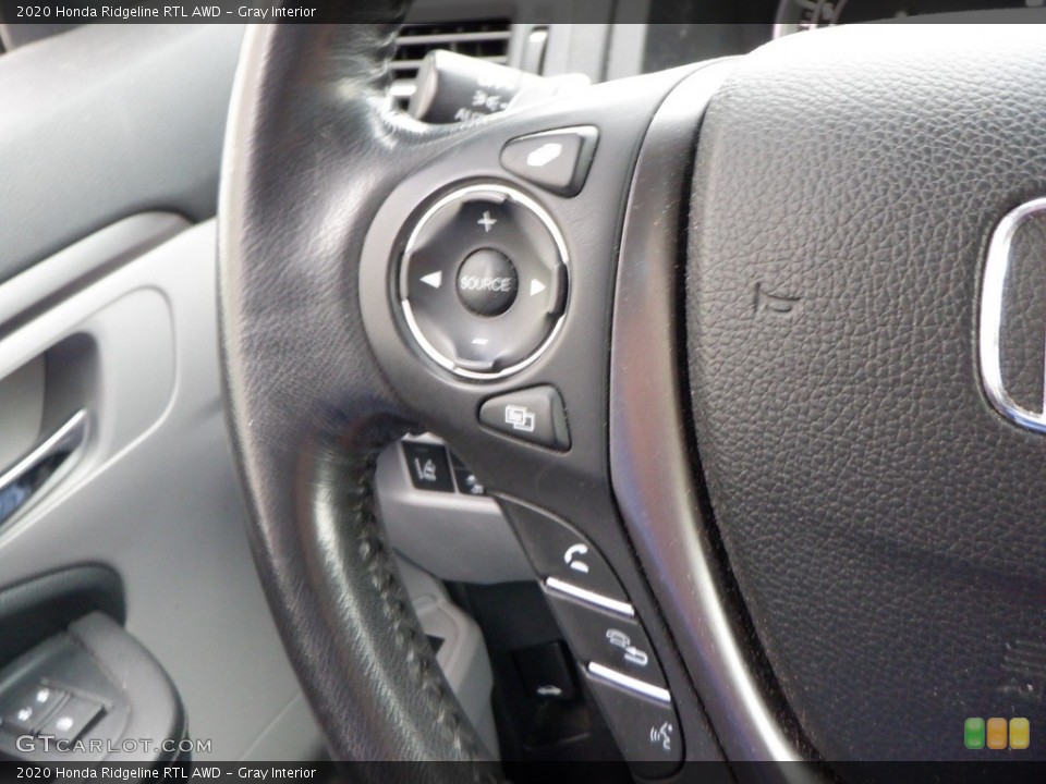 Gray Interior Steering Wheel for the 2020 Honda Ridgeline RTL AWD #146699007