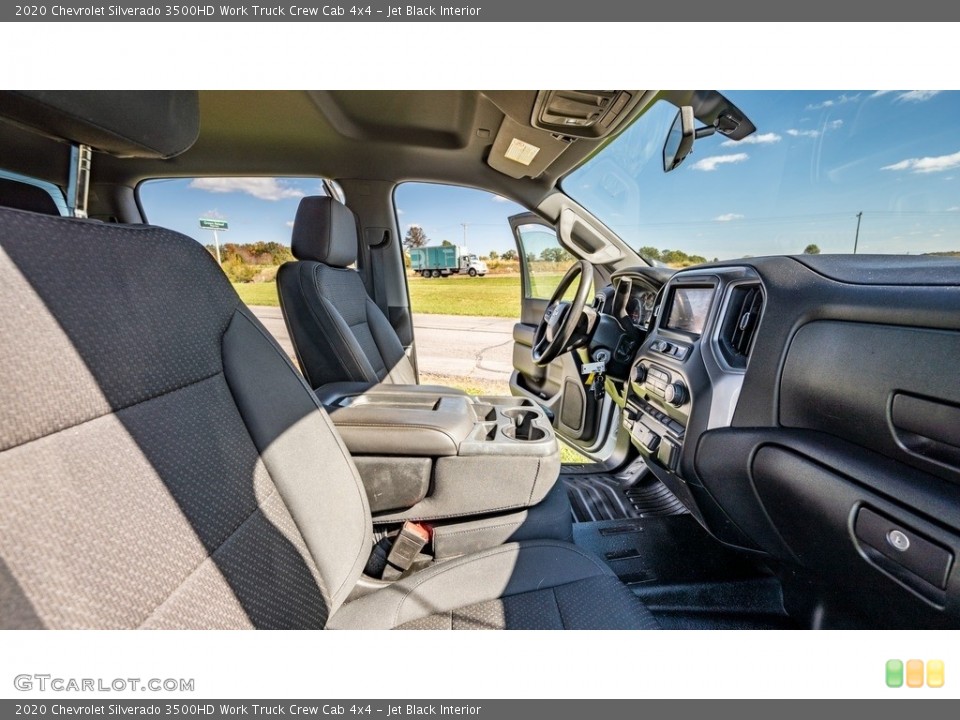 Jet Black Interior Front Seat for the 2020 Chevrolet Silverado 3500HD Work Truck Crew Cab 4x4 #146699319