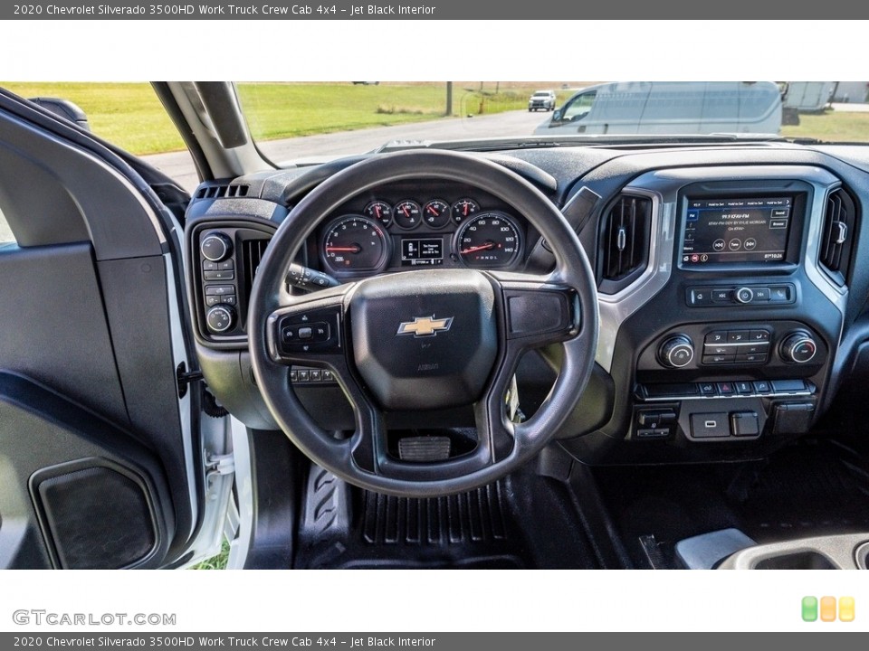 Jet Black Interior Dashboard for the 2020 Chevrolet Silverado 3500HD Work Truck Crew Cab 4x4 #146699365