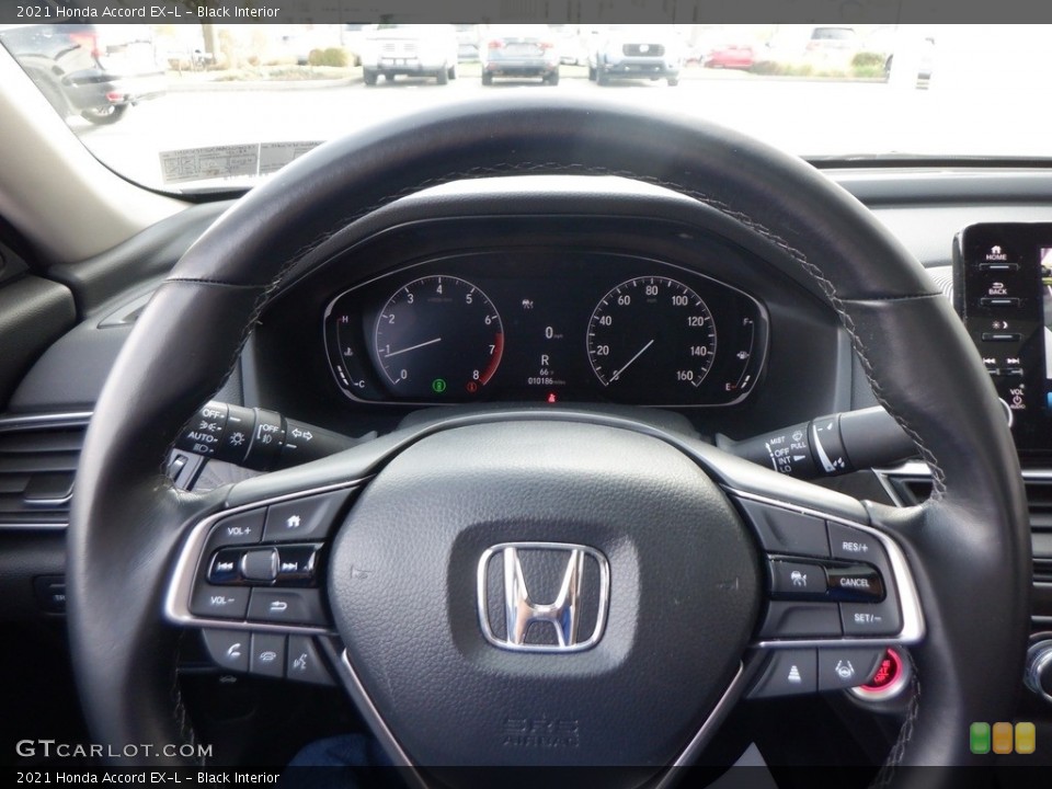 Black Interior Steering Wheel for the 2021 Honda Accord EX-L #146699508