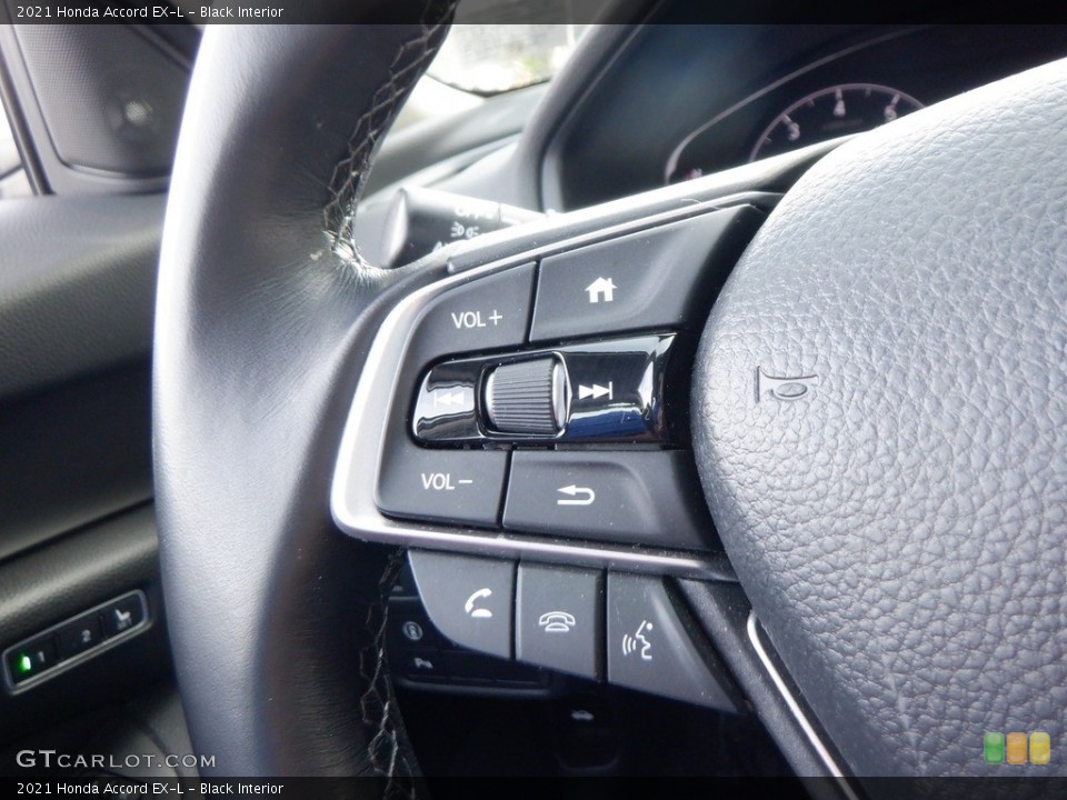 Black Interior Steering Wheel for the 2021 Honda Accord EX-L #146699526