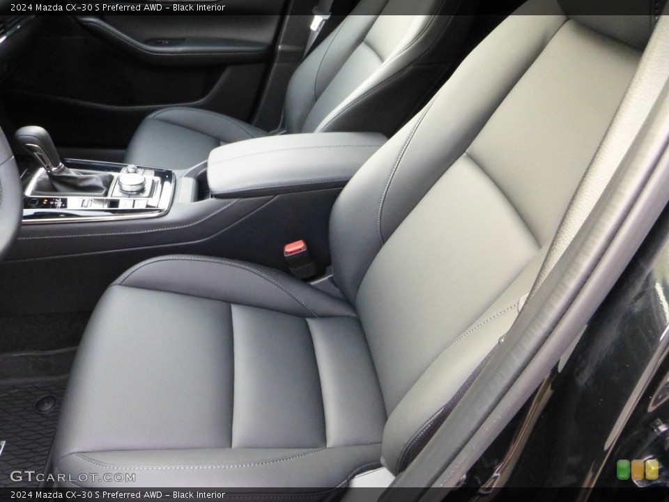 Black Interior Front Seat for the 2024 Mazda CX-30 S Preferred AWD #146699535