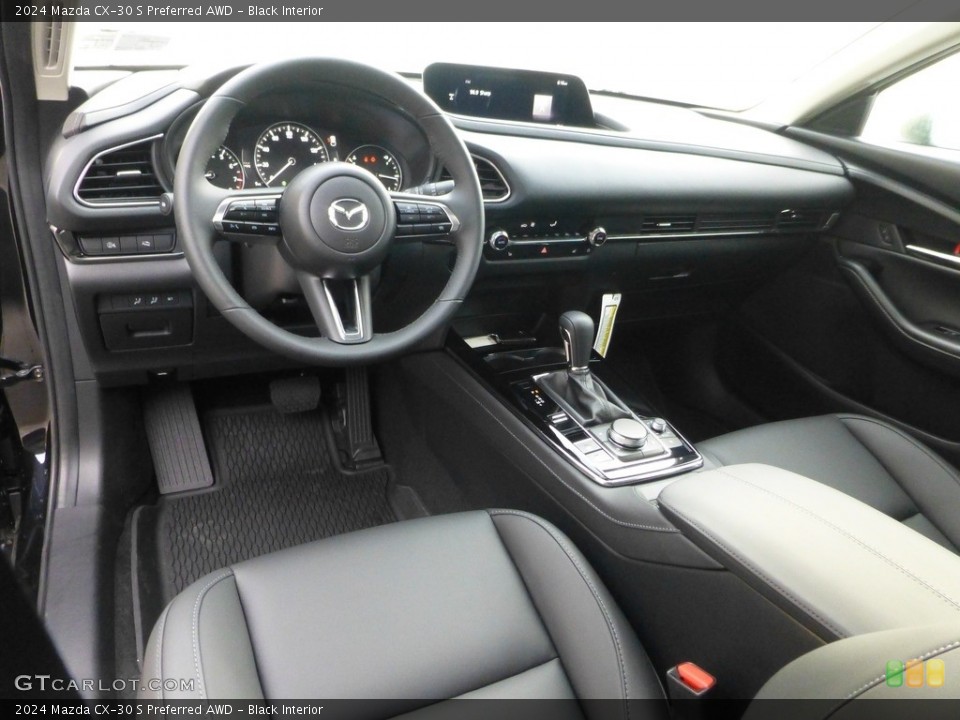 Black Interior Photo for the 2024 Mazda CX-30 S Preferred AWD #146699562
