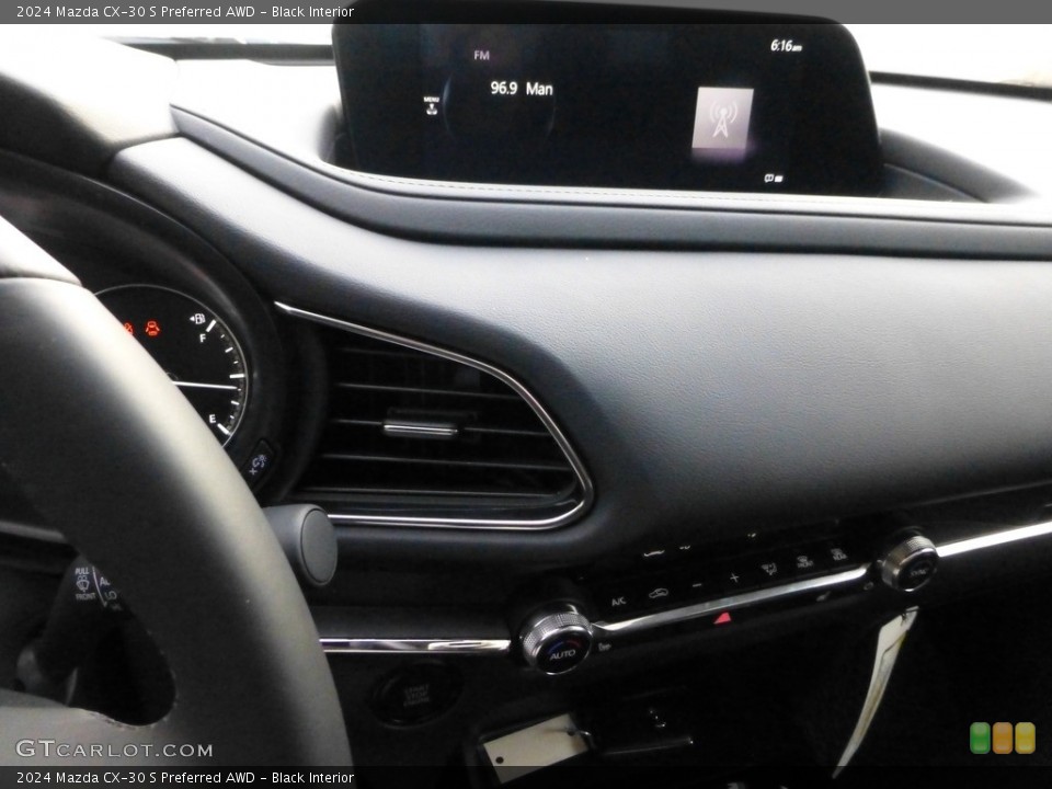 Black Interior Controls for the 2024 Mazda CX-30 S Preferred AWD #146699613