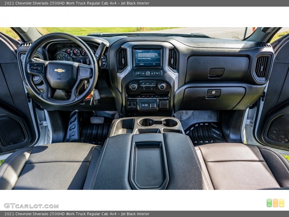 Jet Black Interior Dashboard for the 2021 Chevrolet Silverado 2500HD Work Truck Regular Cab 4x4 #146699772