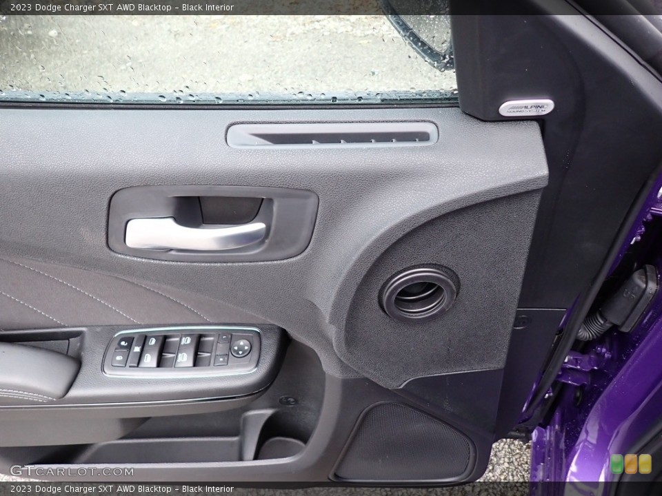 Black Interior Door Panel for the 2023 Dodge Charger SXT AWD Blacktop #146701828