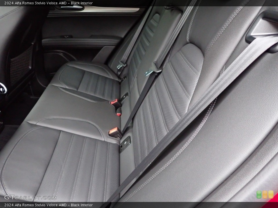 Black Interior Rear Seat for the 2024 Alfa Romeo Stelvio Veloce AWD #146702365