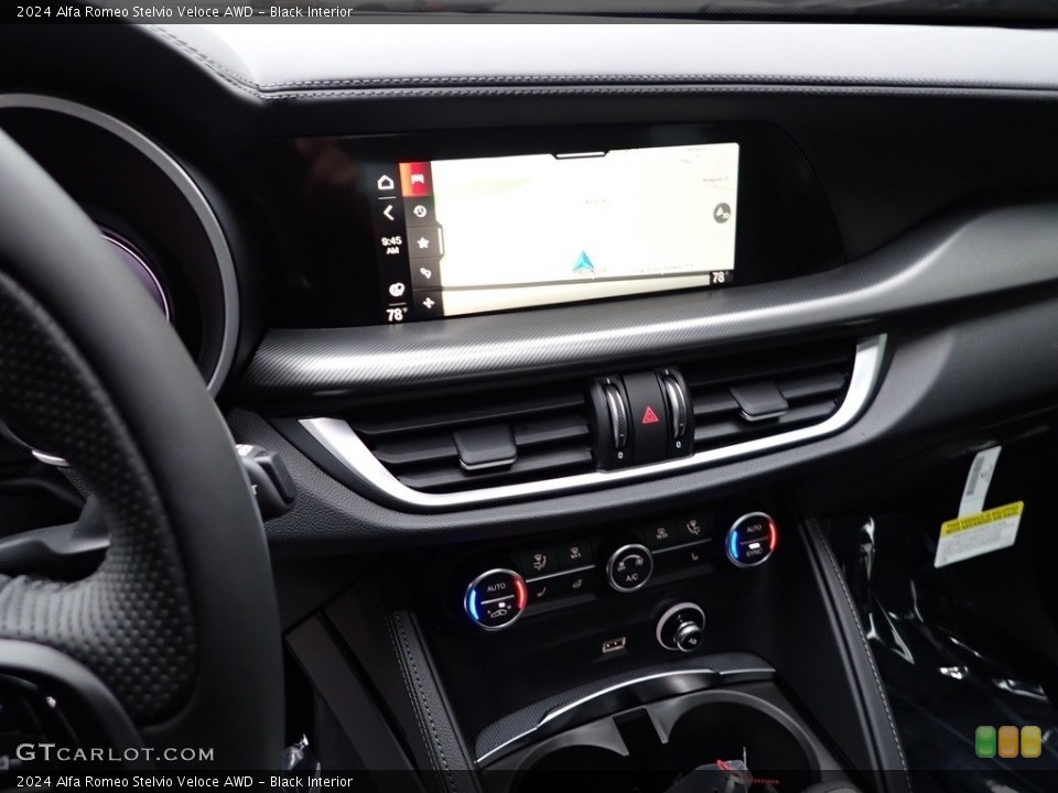 Black Interior Controls for the 2024 Alfa Romeo Stelvio Veloce AWD #146702452
