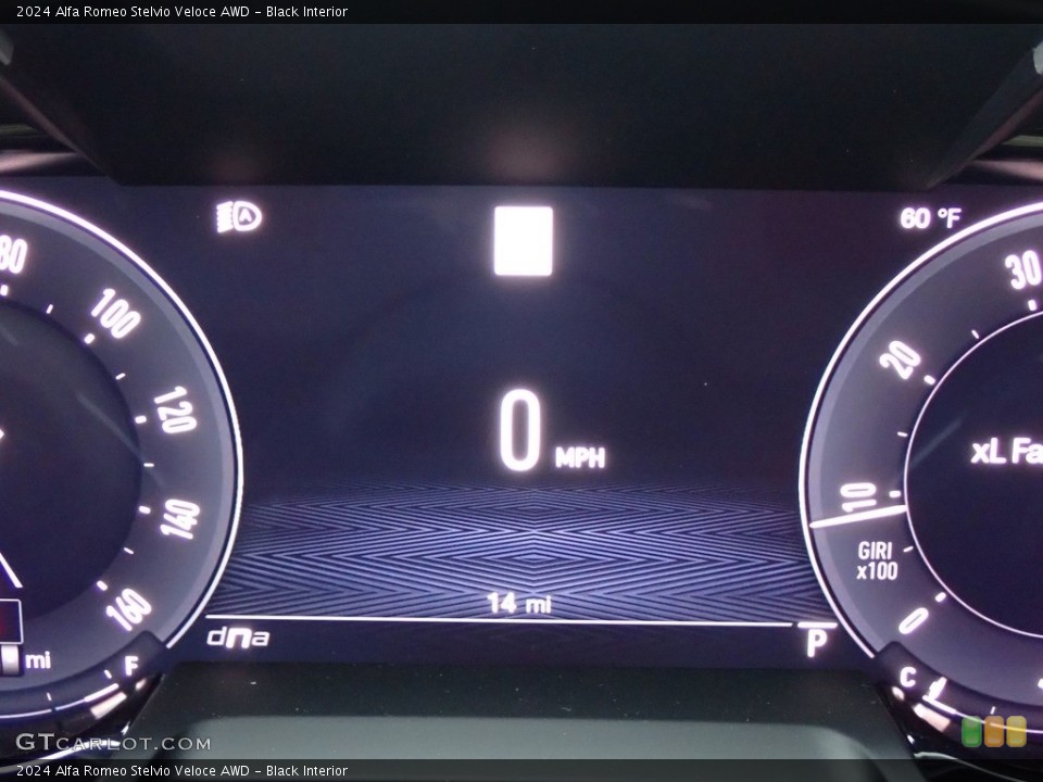 Black Interior Gauges for the 2024 Alfa Romeo Stelvio Veloce AWD #146702482