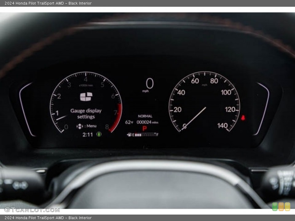 Black Interior Gauges for the 2024 Honda Pilot TrailSport AWD #146702635