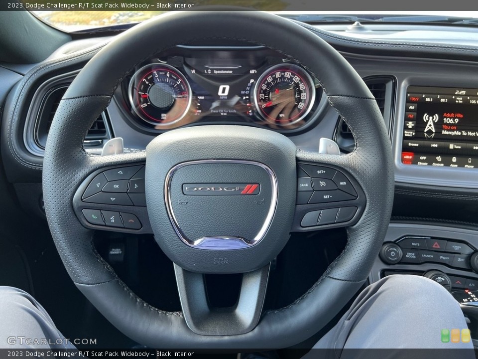 Black Interior Steering Wheel for the 2023 Dodge Challenger R/T Scat Pack Widebody #146702692