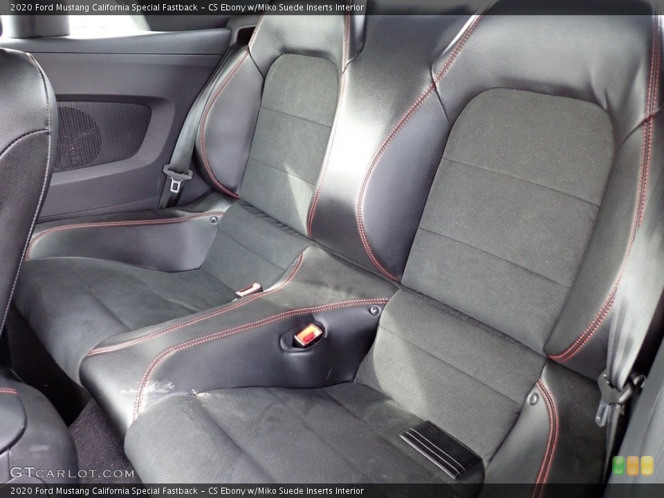 CS Ebony w/Miko Suede Inserts Interior Rear Seat for the 2020 Ford Mustang California Special Fastback #146702806