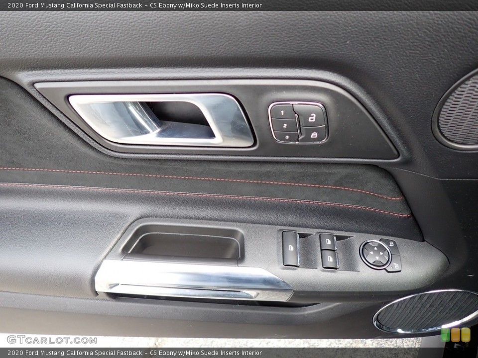 CS Ebony w/Miko Suede Inserts Interior Door Panel for the 2020 Ford Mustang California Special Fastback #146702839