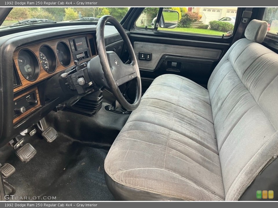 Gray Interior Front Seat for the 1992 Dodge Ram 250 Regular Cab 4x4 #146702965
