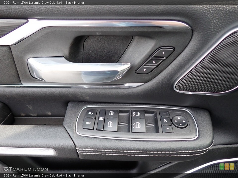 Black Interior Door Panel for the 2024 Ram 1500 Laramie Crew Cab 4x4 #146703752
