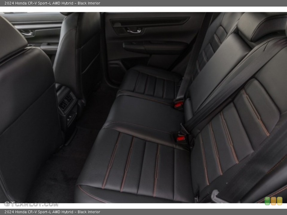 Black Interior Rear Seat for the 2024 Honda CR-V Sport-L AWD Hybrid #146704050