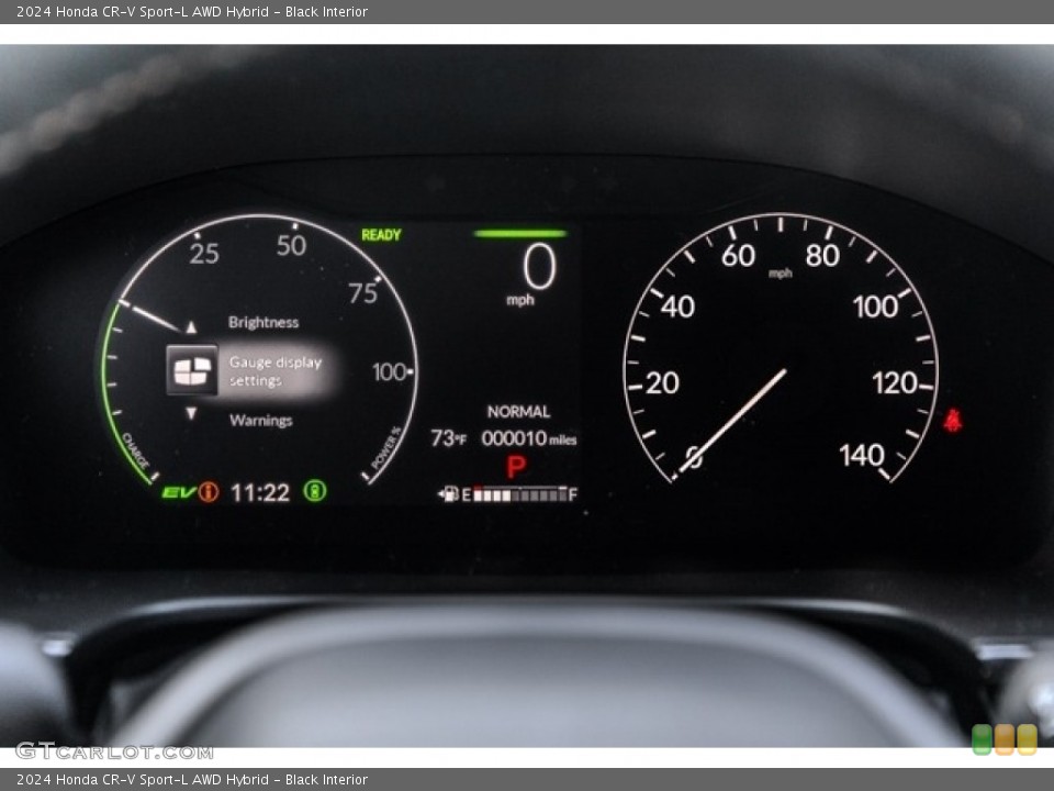 Black Interior Gauges for the 2024 Honda CR-V Sport-L AWD Hybrid #146704066