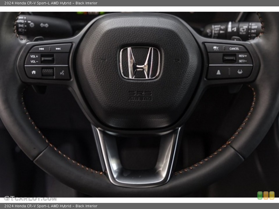 Black Interior Steering Wheel for the 2024 Honda CR-V Sport-L AWD Hybrid #146704075