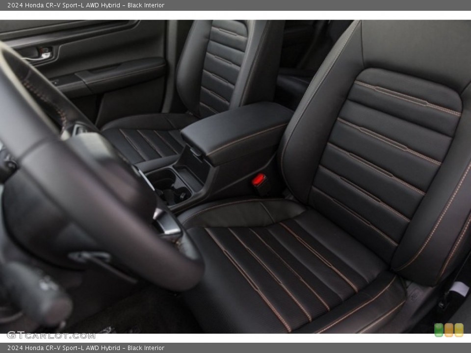 Black Interior Front Seat for the 2024 Honda CR-V Sport-L AWD Hybrid #146704126