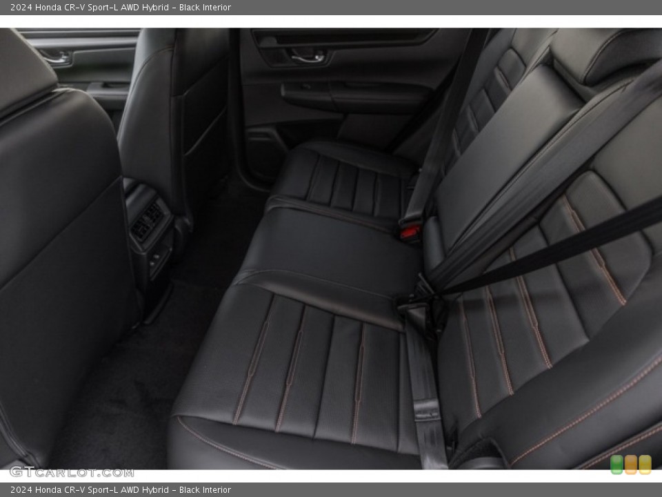Black Interior Rear Seat for the 2024 Honda CR-V Sport-L AWD Hybrid #146704144