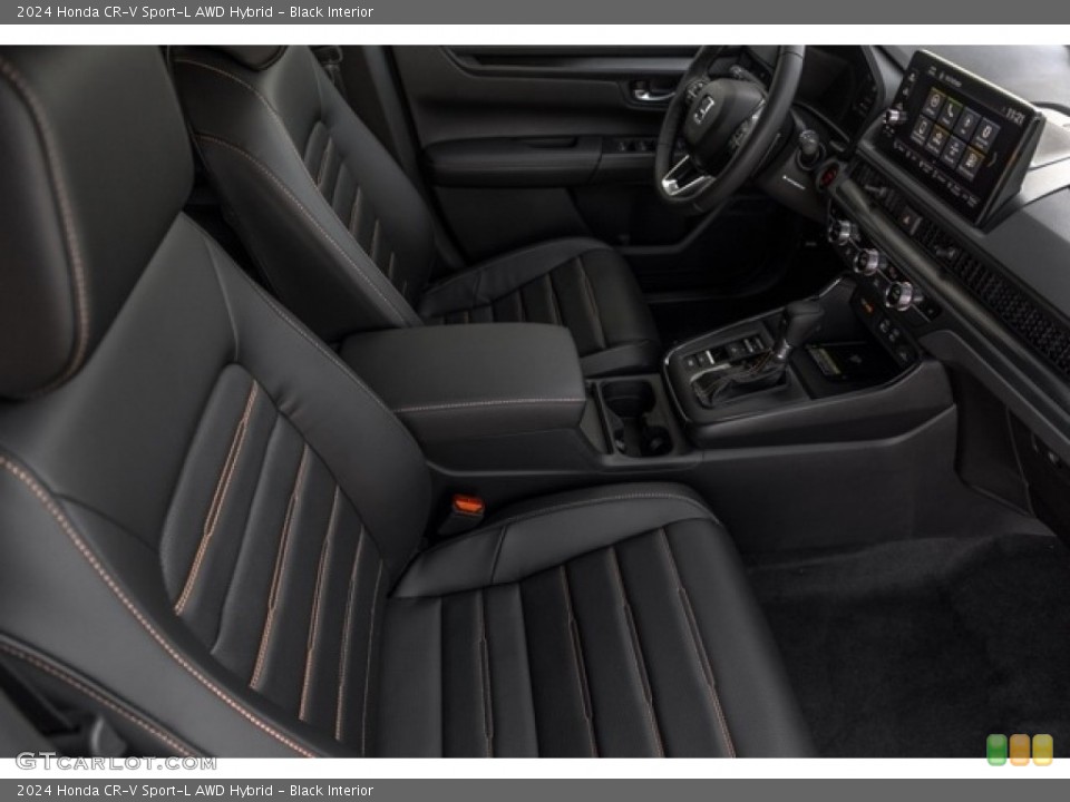 Black Interior Front Seat for the 2024 Honda CR-V Sport-L AWD Hybrid #146704183