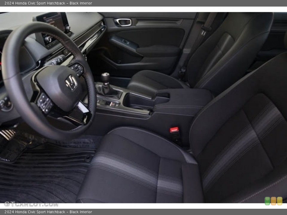 Black Interior Front Seat for the 2024 Honda Civic Sport Hatchback #146704324