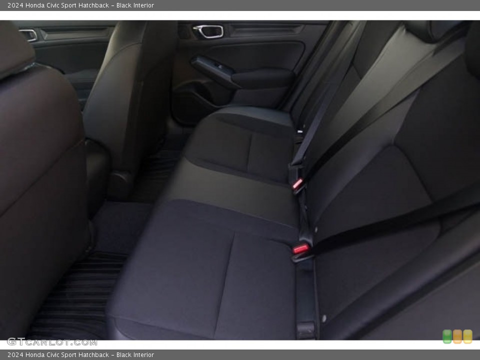 Black Interior Rear Seat for the 2024 Honda Civic Sport Hatchback #146704327