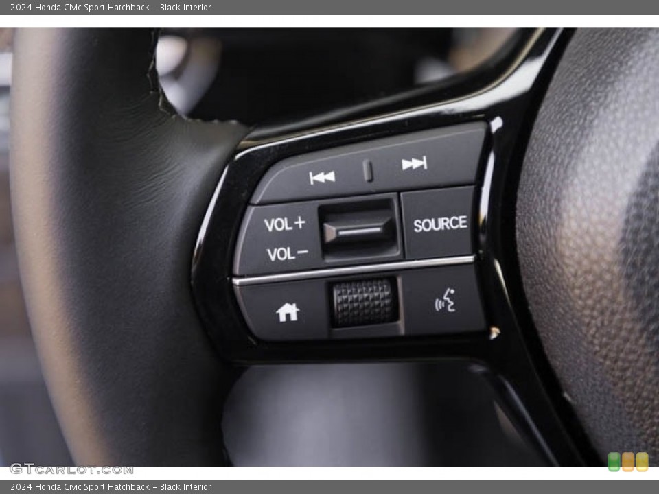 Black Interior Steering Wheel for the 2024 Honda Civic Sport Hatchback #146704339