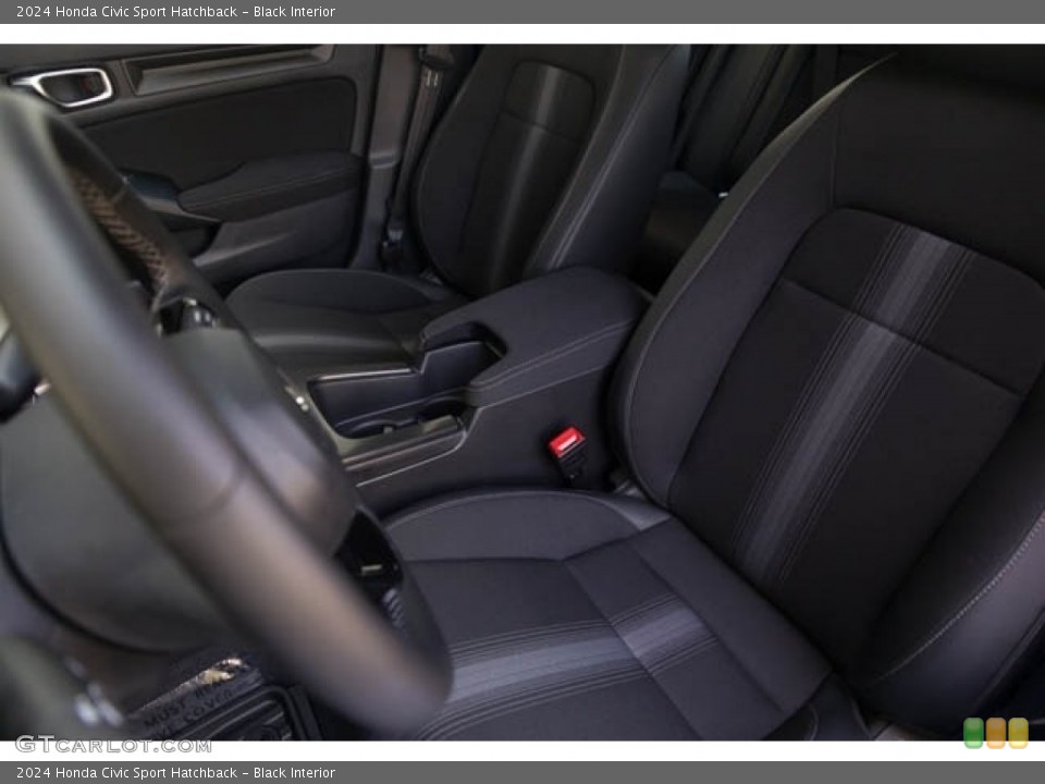 Black Interior Front Seat for the 2024 Honda Civic Sport Hatchback #146704351