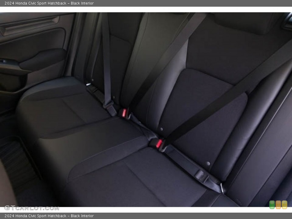 Black Interior Rear Seat for the 2024 Honda Civic Sport Hatchback #146704354
