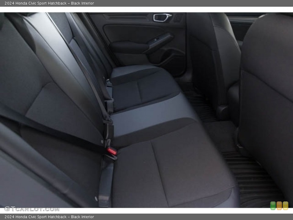 Black Interior Rear Seat for the 2024 Honda Civic Sport Hatchback #146704360