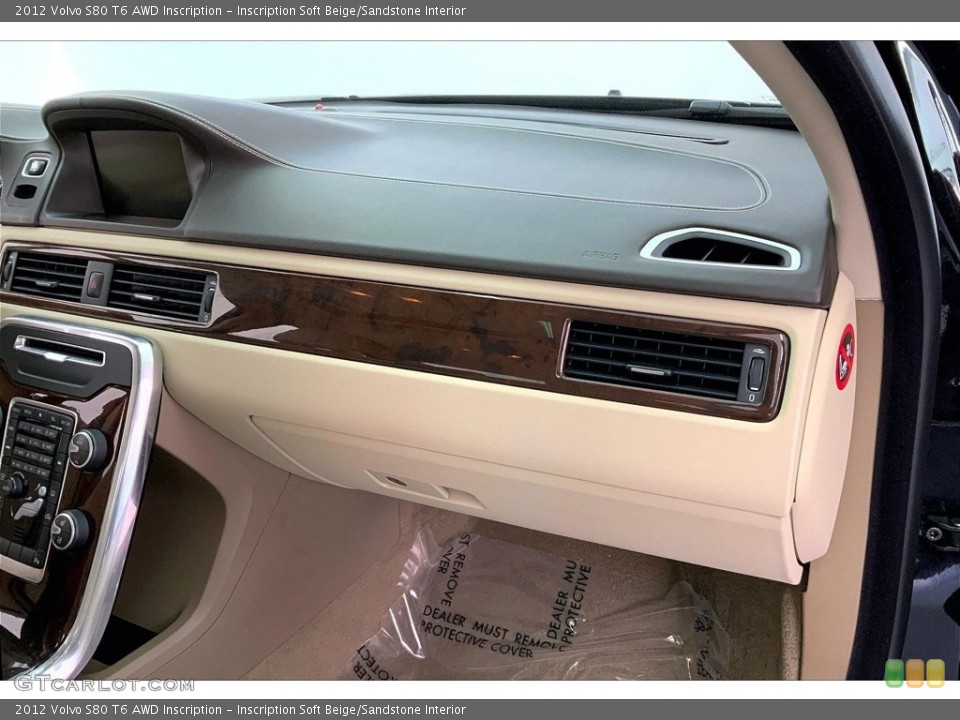 Inscription Soft Beige/Sandstone Interior Dashboard for the 2012 Volvo S80 T6 AWD Inscription #146704900