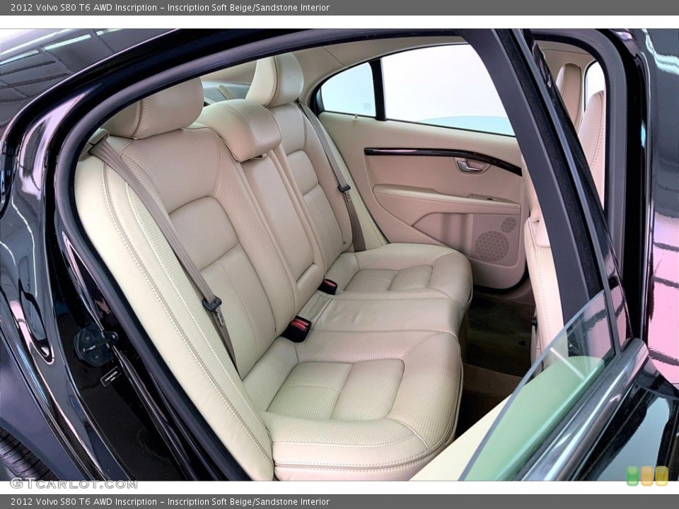 Inscription Soft Beige/Sandstone Interior Rear Seat for the 2012 Volvo S80 T6 AWD Inscription #146704949