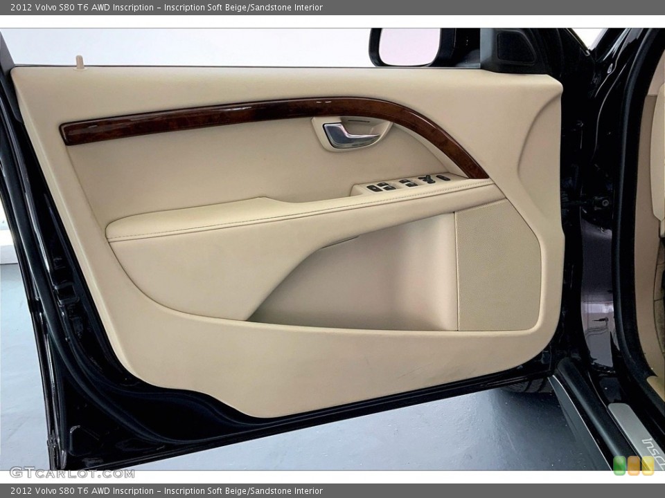 Inscription Soft Beige/Sandstone Interior Door Panel for the 2012 Volvo S80 T6 AWD Inscription #146705039