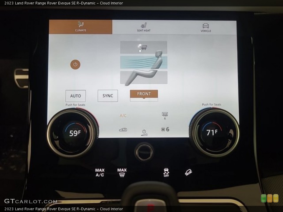 Cloud Interior Controls for the 2023 Land Rover Range Rover Evoque SE R-Dynamic #146705288