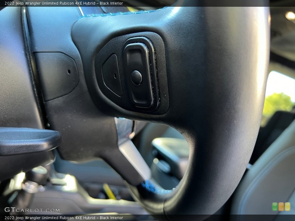 Black Interior Steering Wheel for the 2022 Jeep Wrangler Unlimited Rubicon 4XE Hybrid #146705676