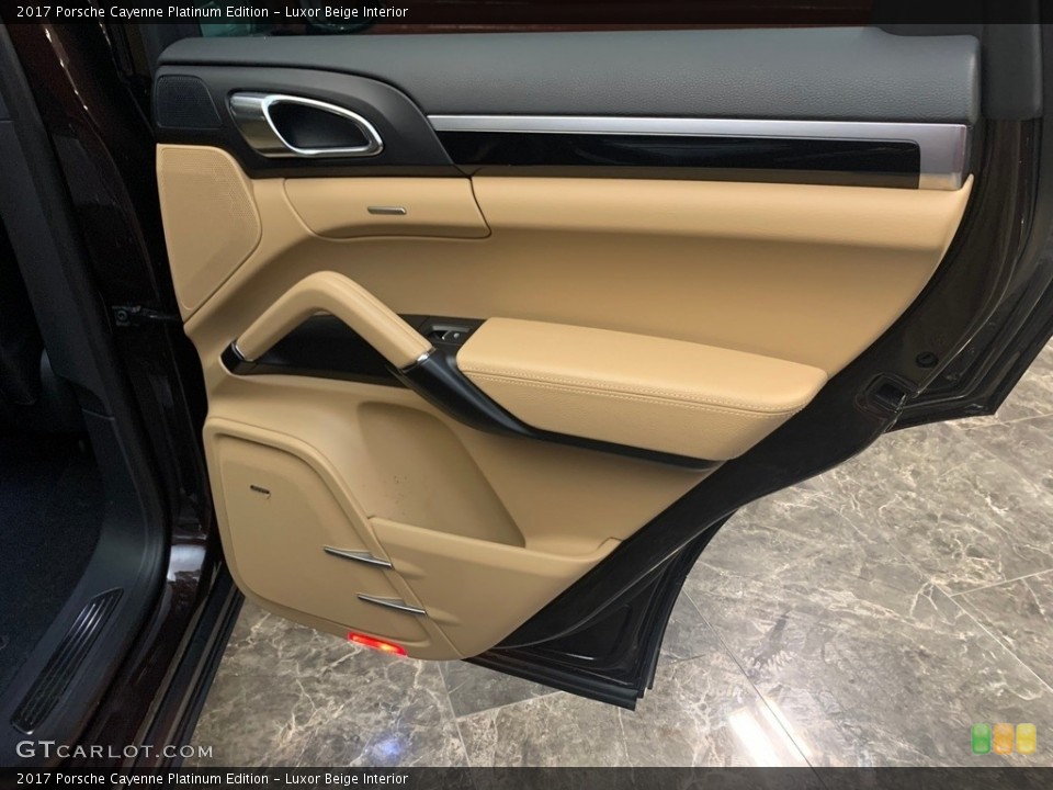 Luxor Beige Interior Door Panel for the 2017 Porsche Cayenne Platinum Edition #146705679