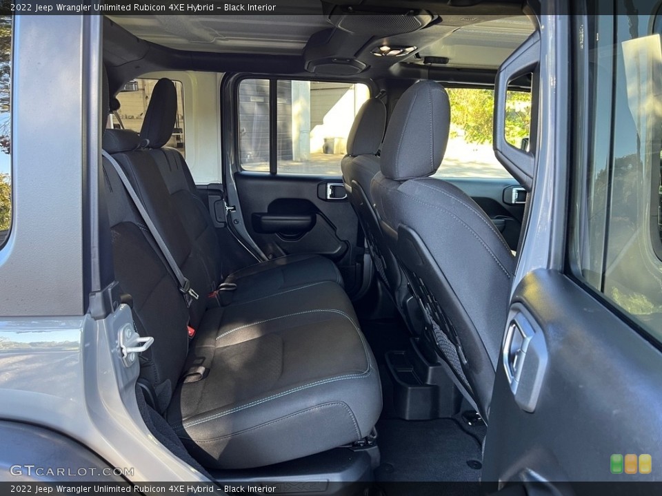 Black Interior Rear Seat for the 2022 Jeep Wrangler Unlimited Rubicon 4XE Hybrid #146705766