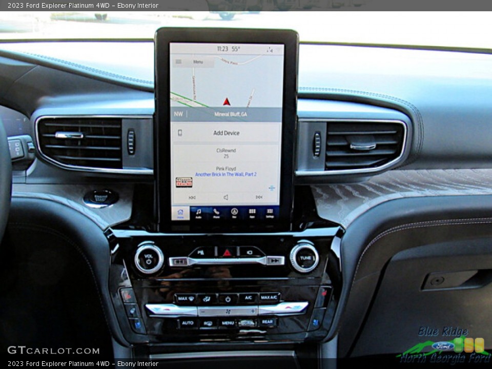 Ebony Interior Controls for the 2023 Ford Explorer Platinum 4WD #146706018